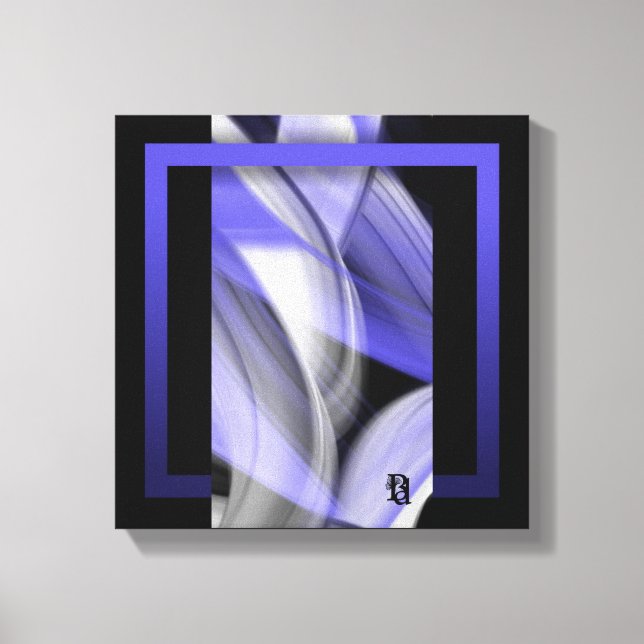 12x12" Lavender Moon Trend Abstract Art Violet Leinwanddruck (Vorderseite)