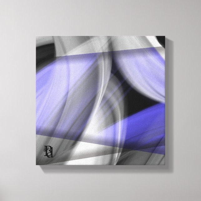 12x12" Lavender Moon Trend Abstract Art Violet Leinwanddruck (Vorderseite)