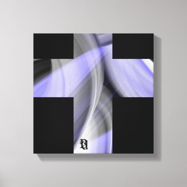 12x12" Lavender Moon Trend Abstract Art Violet Leinwanddruck (Vorderseite)