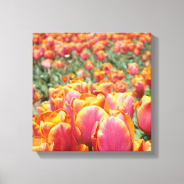 12x12 Leinwand Kunstdruck Tulip Blume Quadrat Lein