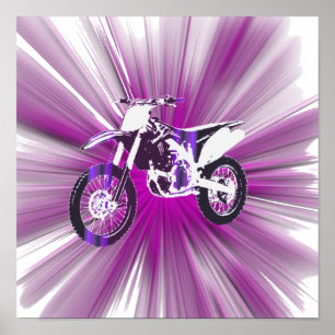 12x12 Pink Beam Poster (Halbschall)