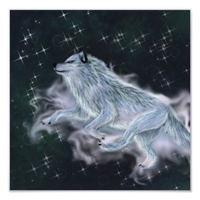 12x12 Spirit Wolf Print Fotodruck (Vorne)