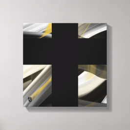 12x12" Trend Abstract Art Canvas Black White Gold Leinwanddruck
