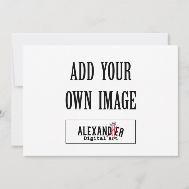 12x18" A7 Horizontale Einladung (Vorderseite)