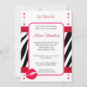 12x18 Animal Print Bachelorette Einladung
