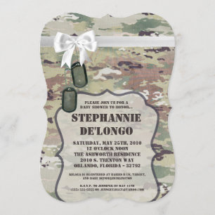 12x18 Baby Shower Invasionstruppe OCP Camouflage U Einladung