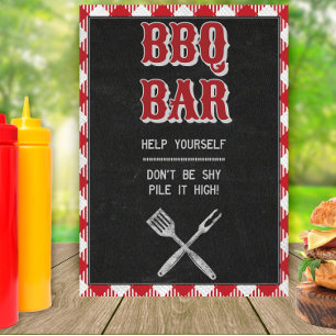 12x18 Backyard GRILLEN Geburtstag GRILLEN Bar Tabl Poster