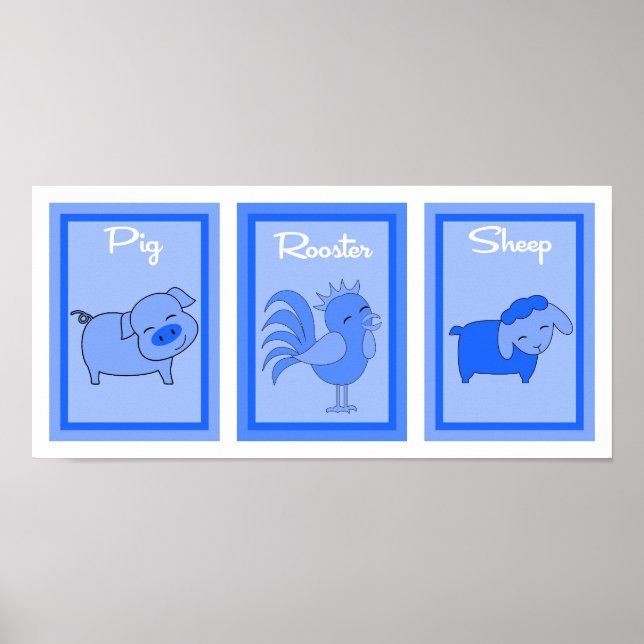 12x18 Barde Yard Boys Wall Art Collection Poster (Vorne)