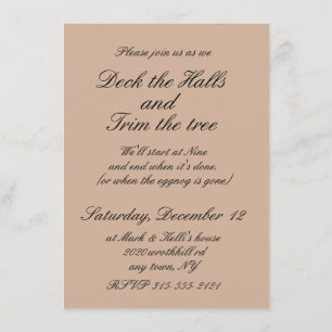 12x18 Baum-Zutat-Party invitaion mit Umschlag Einladung