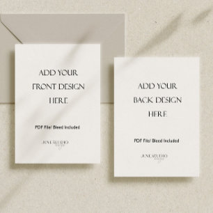 12x18" beidseitiger Kartendruck Einladung