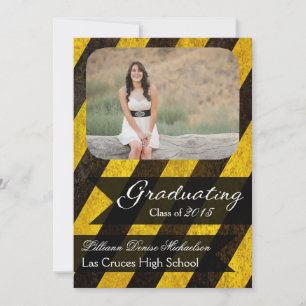 12x18 Bio Hazard Crime Scene Steche Senior Ankündi Ankündigung