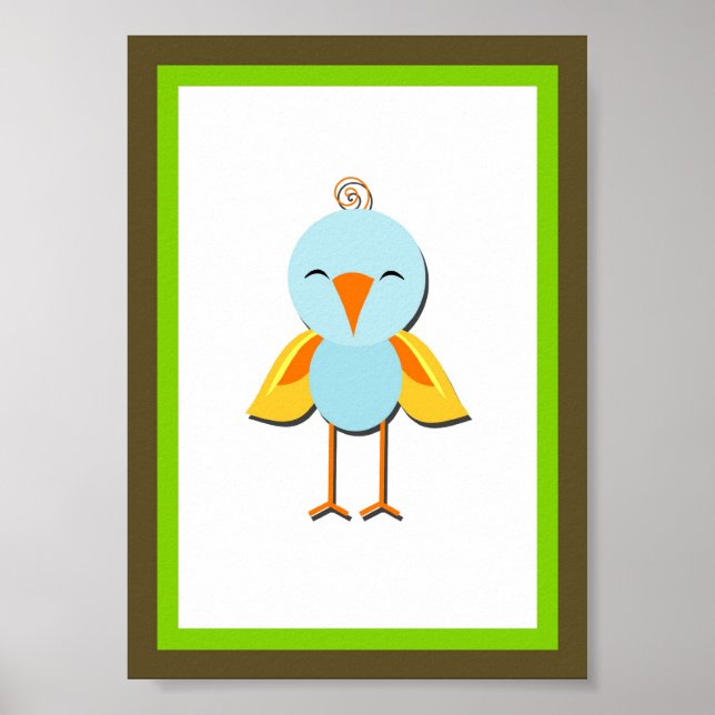 12x18 Bird Dschungel Poster (Vorne)