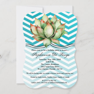 12x18 Birthday Einladung Boho Cacti Cactus Succule