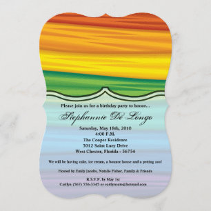 12x18 Birthday Invitation lgbtq Regenbogenflagge l Einladung
