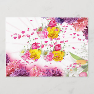 12x18 Blume Grußkarte Karte