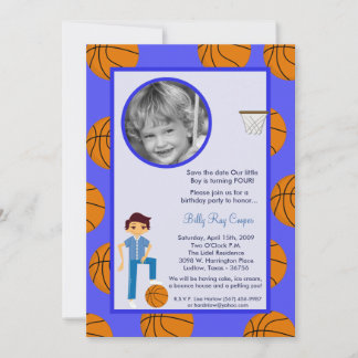 12x18 Boy Sports Basket Balll Baby Dusche Einladun Save The Date