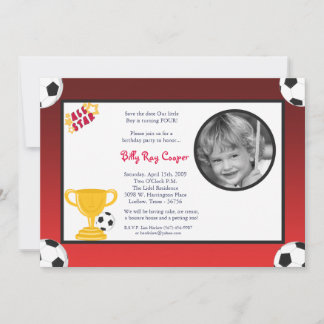 12x18 Boys Sports Soccer Ball Kinderdusche Einladu Save The Date