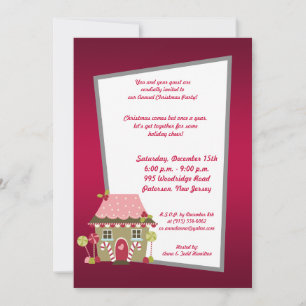 12x18 Candy Land House Einladung