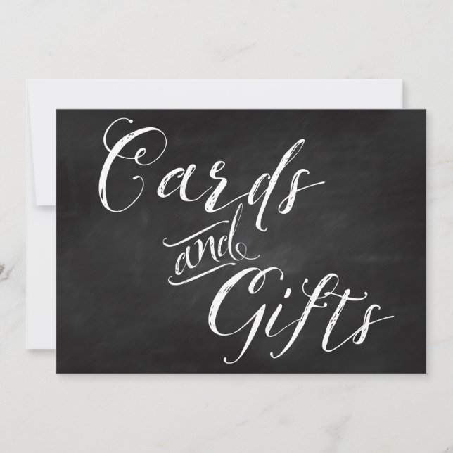 12x18 Cards & Gift Card Sign for Wedding (Vorderseite)