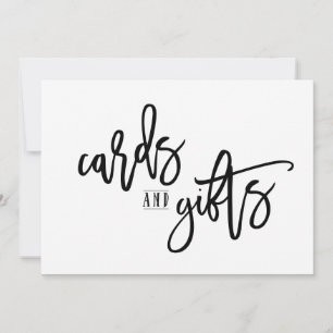 12x18 Cards & Gifts Sign-Brush Script (schwarz)