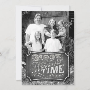 12x18 Christmas XMAS Chalk Board Lehrer FOTO-Karte Feiertagskarte