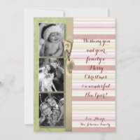 12x18 Christmas XMAS Green Strike Stoff FOTO-Karte