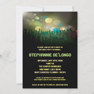 12x18 Concert Band Aren Sweet 16 Geburtstag Einlad Einladung