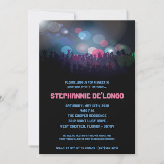12x18 Concert Band Aren Sweet 16 Geburtstag Einlad Einladung
