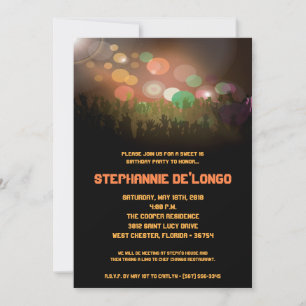 12x18 Concert Band Aren Sweet 16 Geburtstag Einlad Einladung