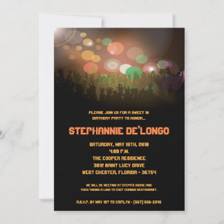12x18 Concert Band Aren Sweet 16 Geburtstag Einlad Einladung