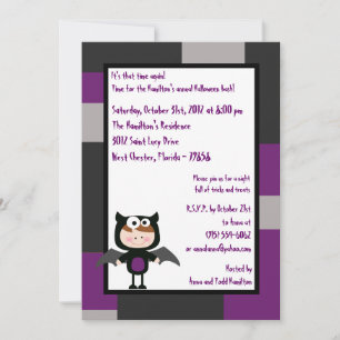 12x18 Costume Party Halloween-Party Einladung