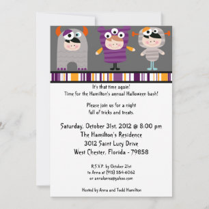 12x18 Costume Party Halloween-Party Einladung