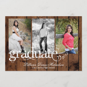 12x18 Country Rustic Barn Wood Senior Ankündigung
