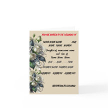 12x18 creme Rose Hochzeit SAVE THE DATE einladen