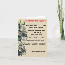 12x18 creme Rose Hochzeit SAVE THE DATE einladen Einladung