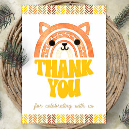 12x18 Danke, Boho Woodland Fox Geburtstag Poster