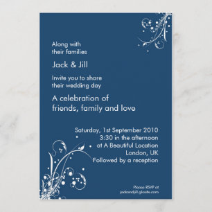 12x18 des Windwhisp (stürmisch blau) Einladung