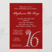 12x18 Diamant-karminroter Krähen-Bonbon 16