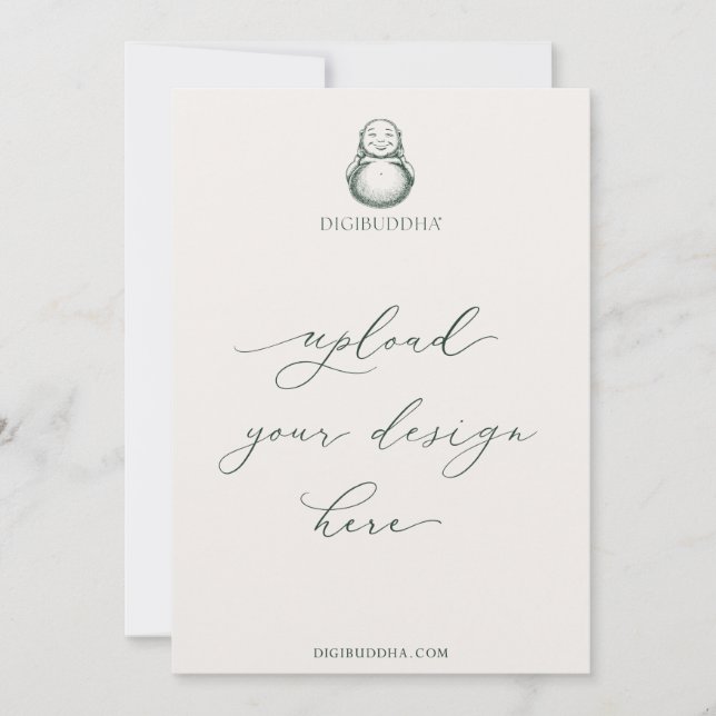 12x18" Digibuddha Einladungen Verschiedene Schrift (Vorderseite)