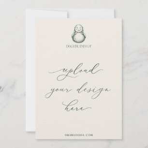 12x18" Digibuddha Einladungen Verschiedene Schrift