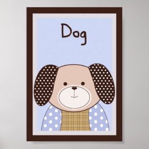12x18 "Dog" Graham Crackers Baby Beet Wall Art Poster