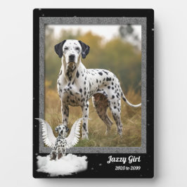12x18 Dog Pet Memorial Dalmatiner Foto Fotoplatte