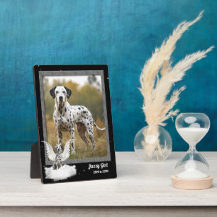 12x18 Dog Pet Memorial Dalmatiner Foto Fotoplatte