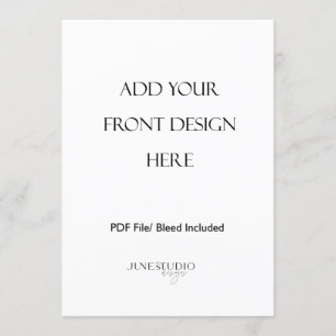 12x18" Doppelseitige Menükarte Drucken