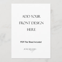 12x18" Doppelseitige Menükarte Drucken