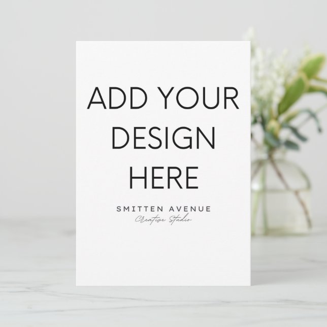 12x18" Einladung (Stehend Vorderseite)