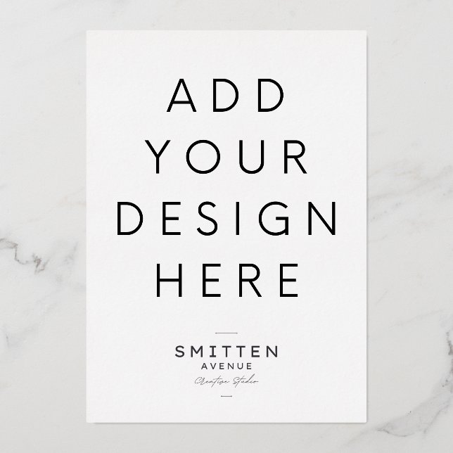 12x18" Einladung zum Drucken von Gold Foil (Vorderseite)