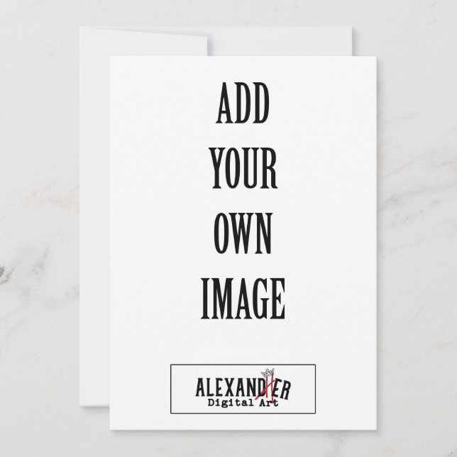 12x18" Einladung zur vertikalen flachen Einladung  (Vorderseite)