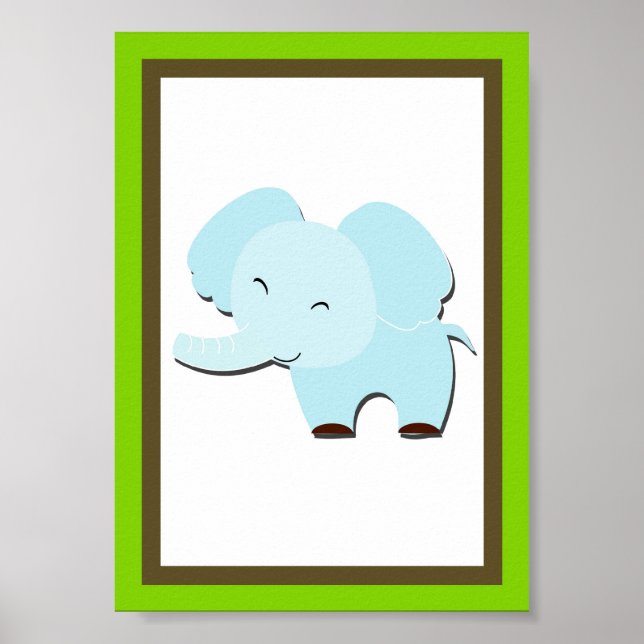 12x18 Elephant Dschungel Poster (Vorne)