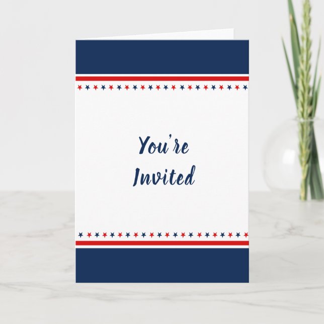 12x18 Faltkarte für die Einladung (Vorderseite)